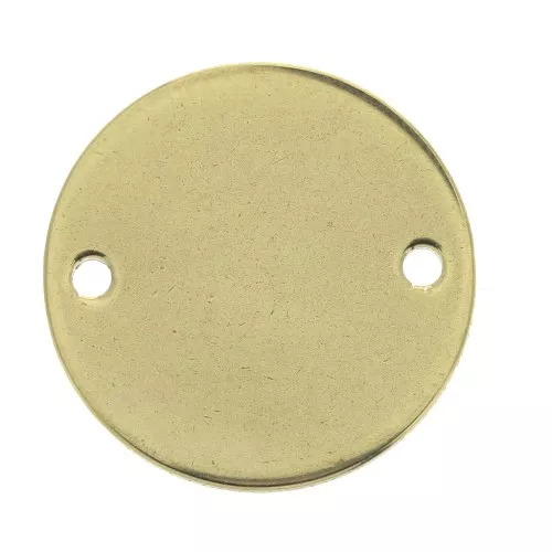 Intercalaire rond 2 fori  20 mm en Acier inox Dorato x1