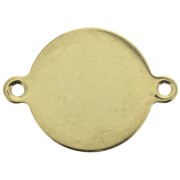 Connettore rotondo 2 anellini 24.8x18 mm Acciaio inox Dorato x1|raw }}