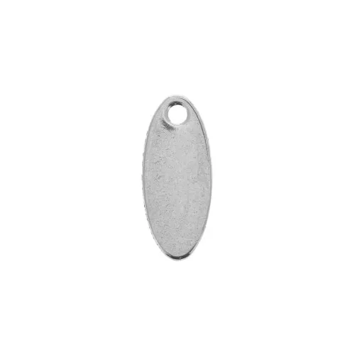 Bollatina ovale liscia 12x5 mm Acciaio inox x5