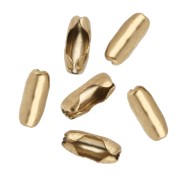 Tappi di chiusura per catena a maglie sferiche da 1,6 mm in acciaio inossidabile 304 Dorato x10