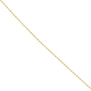 Catena a maglie sferiche da 1,6 mm in acciaio inossidabile 316L Dorato x 1 m