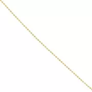 Catena a maglie sferiche da 1,6 mm in acciaio inossidabile 316L Dorato x 1 m
