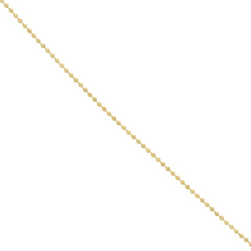 Catena a maglie sferiche da 1,6 mm in acciaio inossidabile 316L Dorato x 1 m