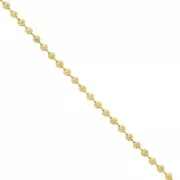 Catena a maglie sferiche da 1,6 mm in acciaio inossidabile 316L Dorato x 1 m