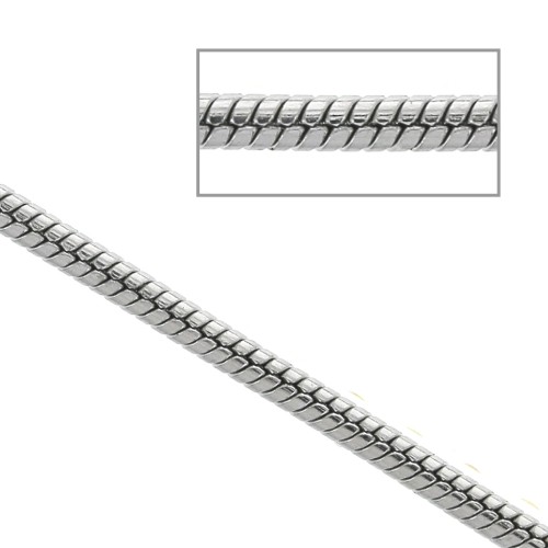 Catena maglia snake 1.2 mm Acciaio inox x1m