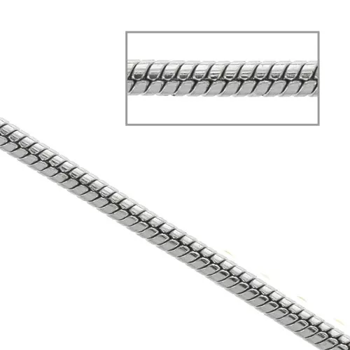 Catena maglia snake 1.2 mm Acciaio inox x1m