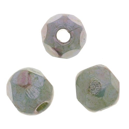 Sfaccettature 3 mm Gesso Bianco Blu Lustro x50