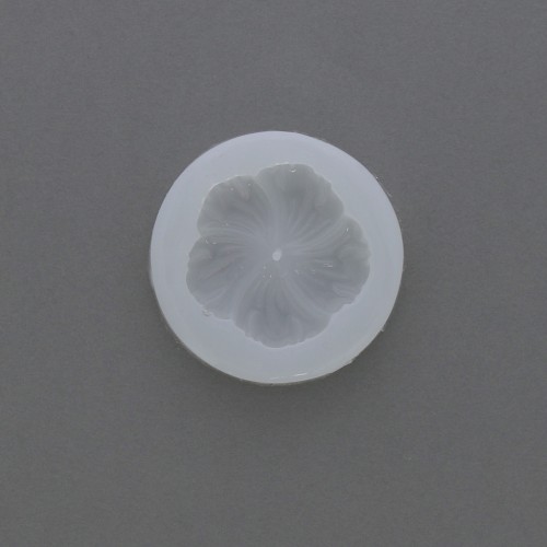 Stampo silicone Fiore d'ibisco 58 mm per resina d'inclusione x1
