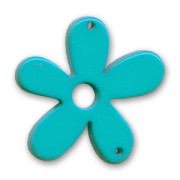 Fiore separatore mm. 58 Dark Turquoise x1
