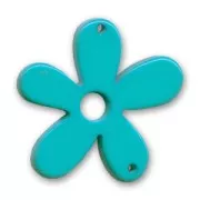 Fiore separatore mm. 58 Dark Turquoise x1