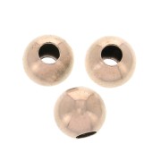 Perline in argento - Fabbricazione europea - 6 mm Argento 925 Oro rosa x10