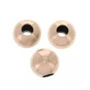 Perline in argento - Fabbricazione europea - 6 mm Argento 925 Oro rosa x10