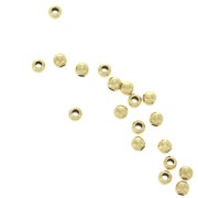 Perline in argento - 2 mm Argento 925 Dorato con oro fino x100