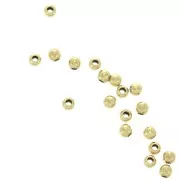 Perline in argento - 2 mm Argento 925 Dorato con oro fino x100