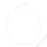 Girocollo maglia omega - Fabbricazione europea - 1 mm Argento 925 x50 cm