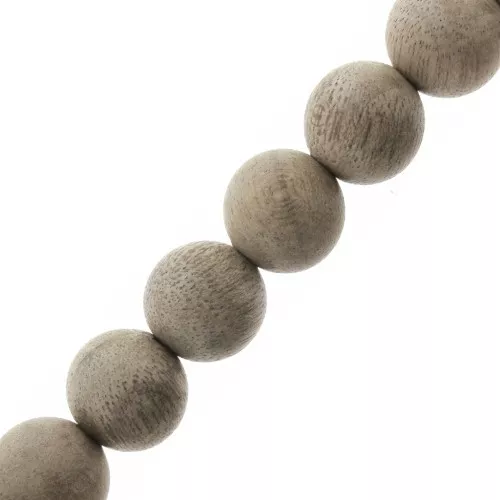 Perline in legno de Jojoba 8 mm - Naturale x10