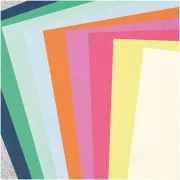 Assortimento di piastre di feltro rettangolari 20x30 cm - Colori Fashion x10