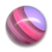 Perla tonda mm. 20 multistrati Rosa x1|raw }}