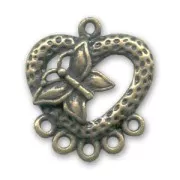 Separatore motivo farfalla mm. 25 bronzo x1