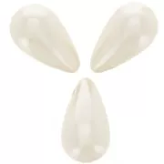 Gocce madreperlate mm. 9x16 White x10