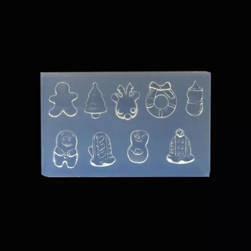 Stampo in silicone per realizzare Mini decorazioni di Natale 53x32x6 mm x1