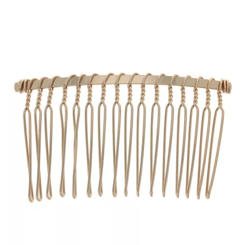 Pettinino da decorare 62x35mm Oro rosa x1
