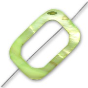 Rettangolo scavato mm. 30x20 Verde x1