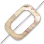 Rettangolo scavato mm. 30x20 Bruno x1