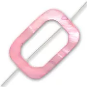 Rettangolo scavato mm. 30x20 Rosa x1