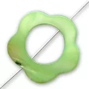 Fiore scavato mm. 30 Verde x1