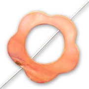 Fiore scavato mm. 30 Arancio x1