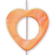 Cuore scavato mm. 25 Arancio x1|raw }}