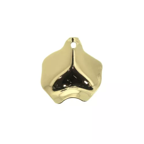 Pendente irregolare in ottone 26x25 mm - Dorato x1