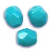 Facettes 4 mm Opaque Turquoise x50