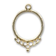 Separatore imperiale 6 file mm. 40 dorato con oro fino x1