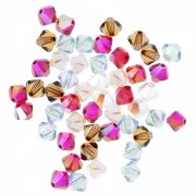 Multicolor - Mix de Toupies en cristal PureCrystal 5328 4 mm - Ensoleillé x50 Mix de Toupies en cristal PureCrystal 5328 4 mm - Ensoleillé x50