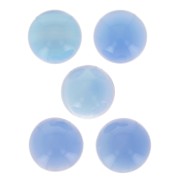 Cabochon tondo 12 mm Agata blu x1