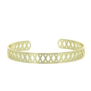 Bracciale in ottone a forma di diamante decorativo 8x160 mm - Dorato x1|raw }}