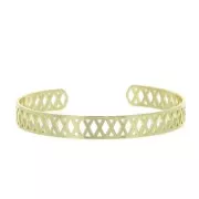 Bracciale in ottone a forma di diamante decorativo 8x160 mm - Dorato x1