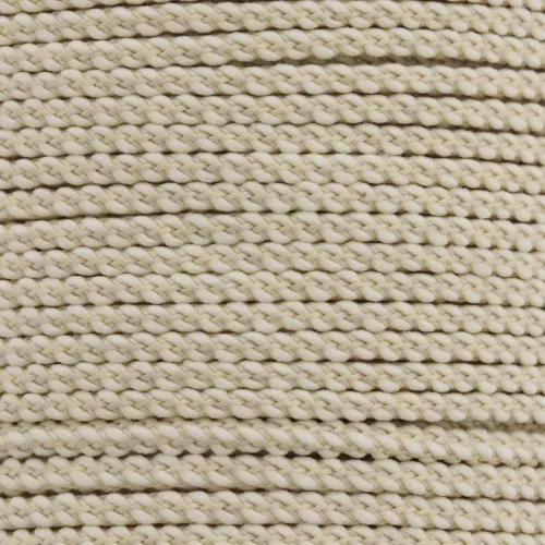 Cordone in polyester intrecciata 2 mm - Beige x1m
