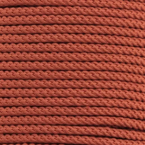 Cordone in polyester intrecciata 2 mm - Arancia x1m