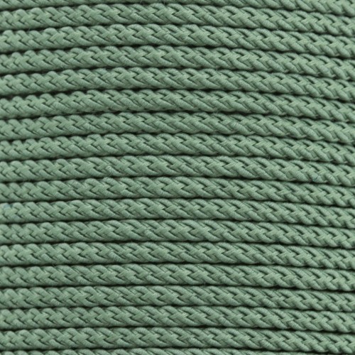 Cordone in polyester intrecciata 2 mm - Verde foglia x1m