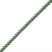 Cordone in polyester intrecciata 2 mm - Verde foglia x1m