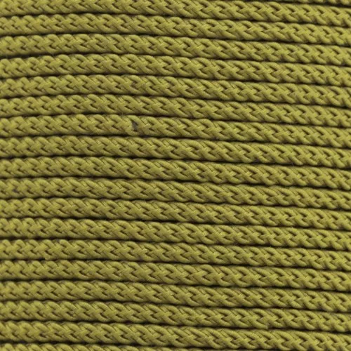 Cordone in polyester intrecciata 2 mm - Oliva x1m
