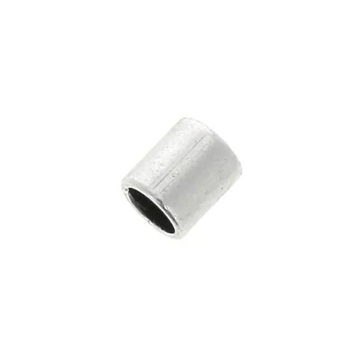 Chiusura del tubo di finitura per cordone 2 mm - Placcatura Argento Antico x10