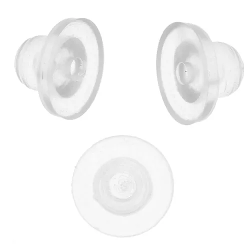 Farfalle per orecchini a clip mm. 7 silicone x10