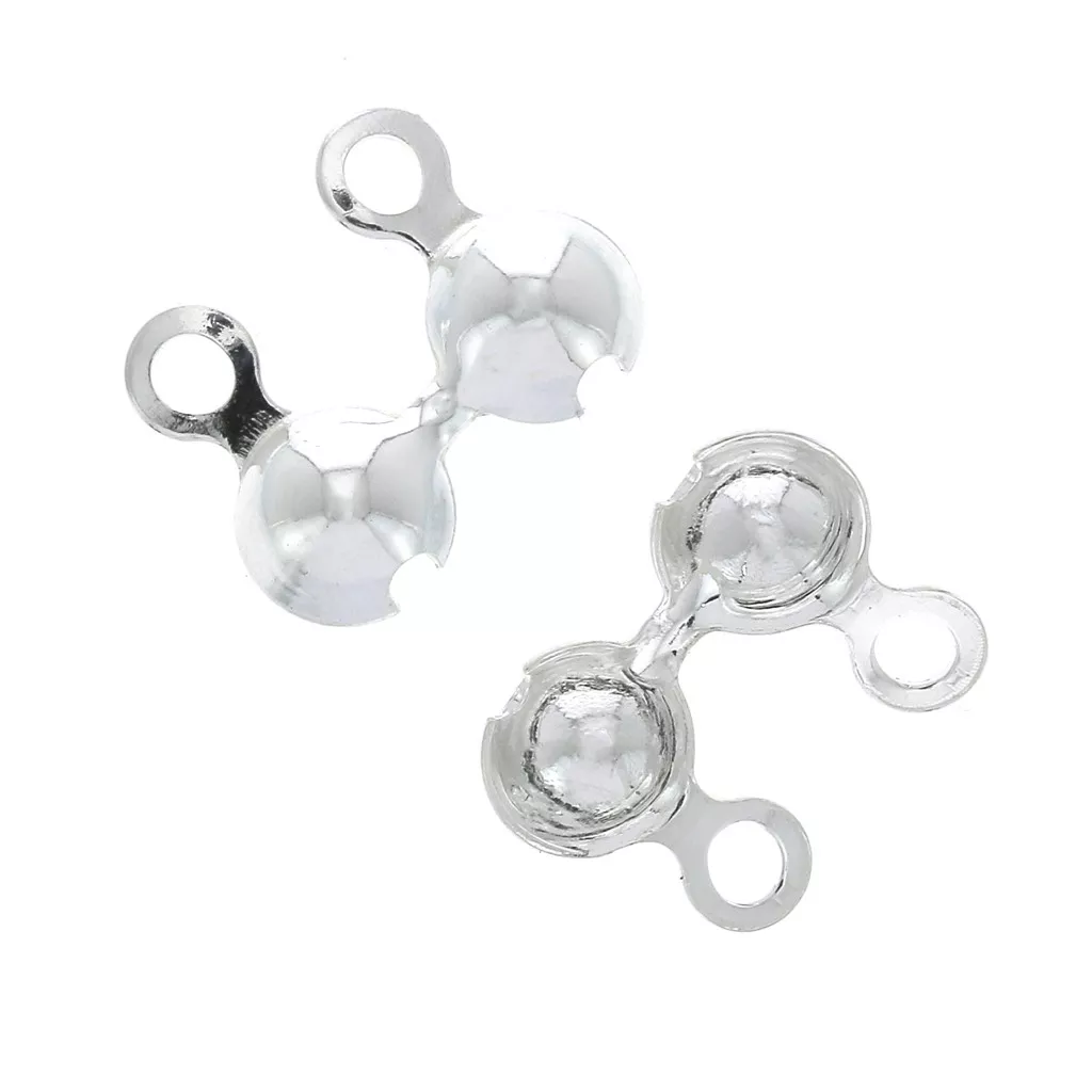 Craftdady 180 Pezzi In Ottone A Crimpare Nodo Copre 6 Mm Metà Tondo Perline Fine Per La Creazione Di Gioielli, 6 Colori, Foro: 2,2 Mm - Foto 7