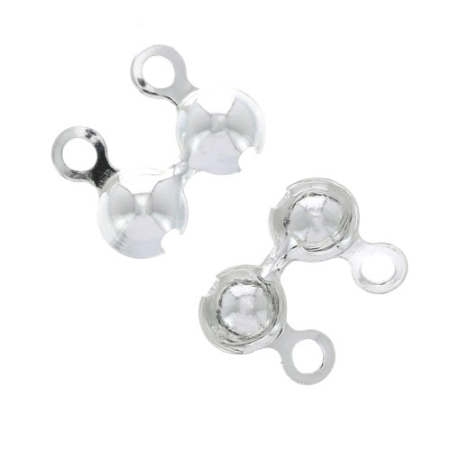 Copri nodo 5.6 mm con anello - Fabbricazione europea in Argento 925 x5