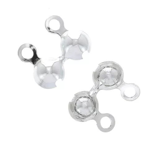 Copri nodo 5.6 mm con anello - Fabbricazione europea in Argento 925 x5
