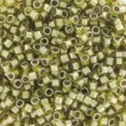 Miyuki Delica 11/0 DB0908 - Spkl Light Yellow Lined Chartreuse